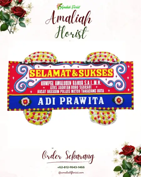 Papan Bunga Ucapan Selamat Girimoyo